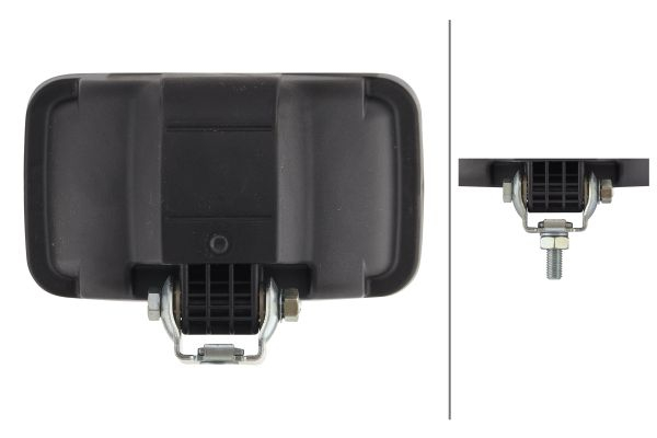 Farul universal Dreapta/Stanga potrivit JOHN DEERE 6000, 7000 1997-2007 (H4/T4W, 12/24V, latime 180mm, inaltime 106mm, adancime: 120mm, transparent, plastic, negru, Lampi de pozitie) 24V [3]