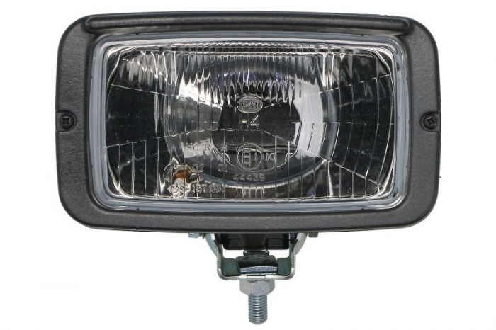 Farul universal Dreapta Stanga (H4 T4W, 12 24V, latime 180mm, inaltime 106mm, adancime: 120mm, transparent, plastic, negru, Lampi de pozitie) potrivit JOHN DEERE 6000, 7000 01.97-12.07