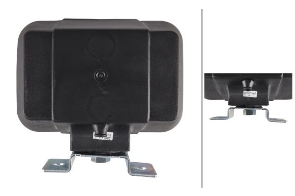 Farul universal Dreapta/Stanga potrivit MULTICAR M26 1992-12.0 (H4/T4W, 12/24V, latime 194mm, inaltime 168mm, diametru 103/136mm, adancime: 122mm, transparent, plastic, negru, Lampi de pozitie) 24V [2]