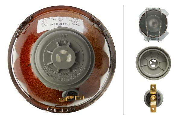 Farul universal Dreapta/Stanga potrivit HONDA ACCORD I; TOYOTA CARINA II, CORONA 1972-1983 (rotund, H4/T4W, 12V, diametru 144,5mm, transparent, Lampi de pozitie) 12V [2]