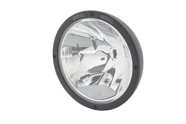 Farul universal Dreapta Stanga (rotund, Luminator-Metal, H1 W5W, 12 24V, latime 222mm, inaltime 222mm, diametru 224,4mm, adancime: 130mm, transparent, metal, negru, Lampi de pozitie, lungime cablu: 80