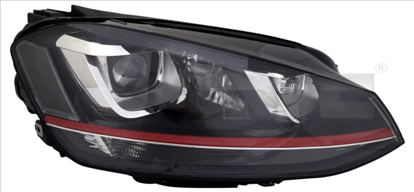 Fat stanga (D3S H7 PW24W, cu motor, fara unitate control lumini) potrivit VW GOLF VII 08.12-12.20