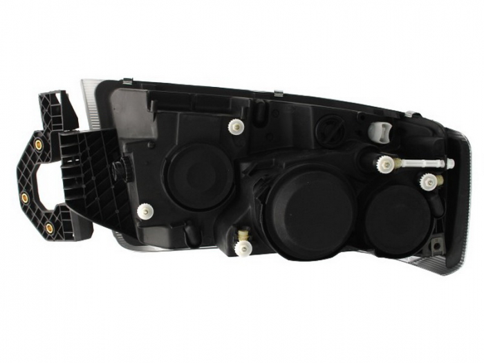 Fat stanga (H1 H3 H7 PY21W W5W, manual, fara motor, cu lumina de ceata, culoare insert: crom platinat, culoare indicator: transparent) potrivit RVI PREMIUM 2 10.05-