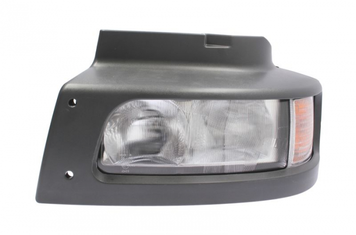 Fat stanga (H1 P21W W5W, manual, fara motor, cu intermitent, culoare insert: argintiu, culoare indicator: portocaliu) potrivit RVI MIDLUM 01.00-