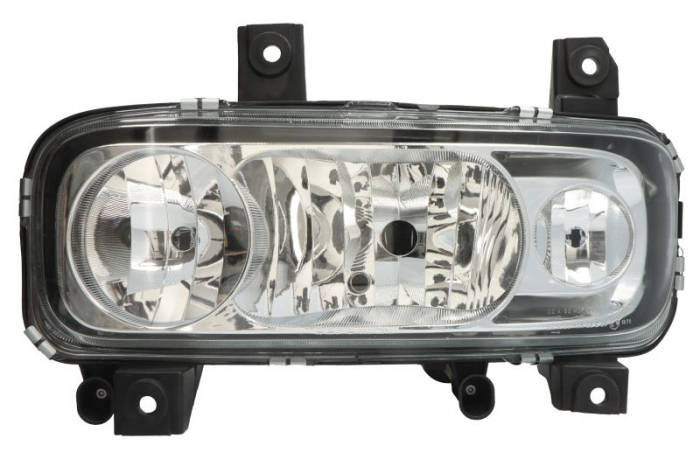 Fat stanga (H7, manual, fara motor, culoare insert: crom platinat) potrivit MERCEDES ATEGO, ATEGO 2, ATEGO 3 01.98-