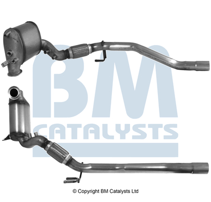 Filtru de particule diesel (DPF) potrivit Audi A3; Seat Altea, Altea Xl, Leon, Toledo III; VW Caddy III, Eos, Golf Plus V, Golf V, Jetta III, Passat B6, Touran 2003-2013 - 1.9 diesel / 2.0 diesel, Eur [2]
