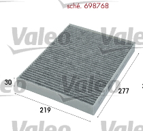 Filtru habitaclu cu carbune activ potrivit AUDI Q7; OPEL ASTRA G; PORSCHE CAYENNE; VW AMAROK, CALIFORNIA T5 CAMPER, CALIFORNIA T6 CAMPER, MULTIVAN T5, MULTIVAN T6 1.7D-Electric dupa 2002 [3]