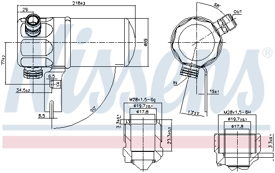 Filtru uscator AC AUDI A8 2.5D-6.0 intre 1994-2002