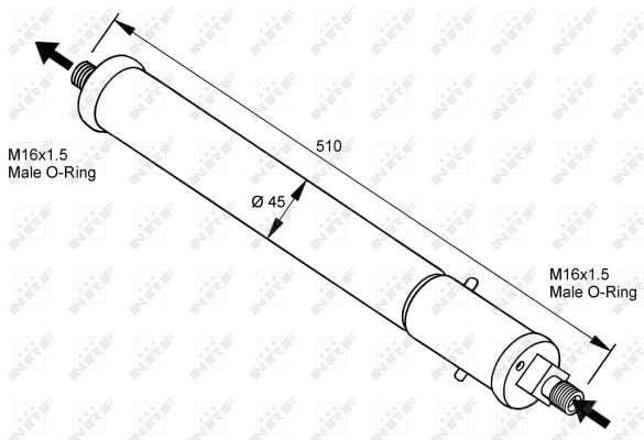 Filtru uscator AC JAGUAR XJ 3.2-6.0 intre 1986-1997