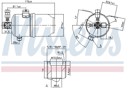 Filtru uscator AC MERCEDES SLK (R170); CHRYSLER CROSSFIRE 2.0 2.3 3.2 intre 1996-2008