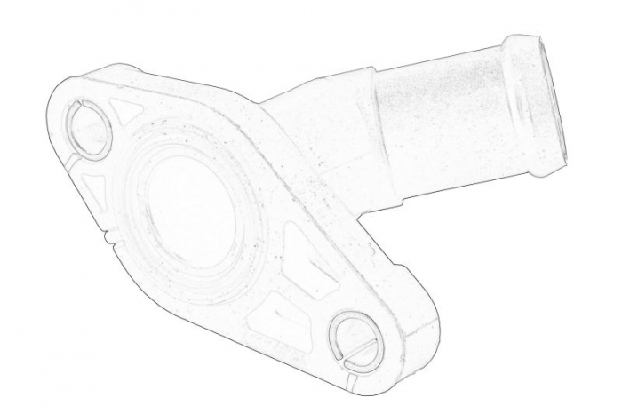 Flansa lichid racire potrivit AUDI A4 B9, A5, A6 C7, A6 C8, A7, A8 D5, Q5, Q7, Q8; VW AMAROK, TOUAREG 3.0D 3.0DH 11.10-