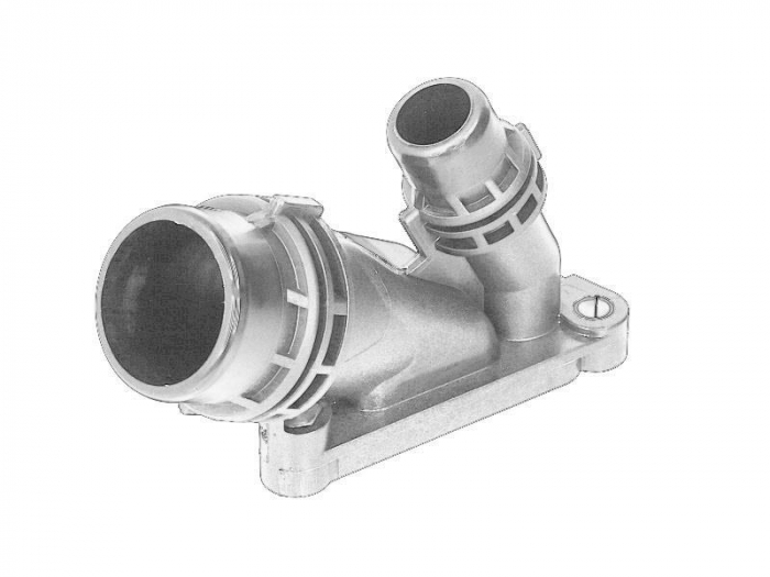 Flansa lichid racire potrivit BMW 1 (E81), 1 (E82), 1 (E87), 1 (E88), 3 (E90), 3 (E91), 3 (E92), 3 (E93), 5 (E60), 5 (E61), 5 (F10), 5 (F11), 5 GRAN TURISMO (F07), 7 (F01 2.0D 3.0D 12.04-02.17