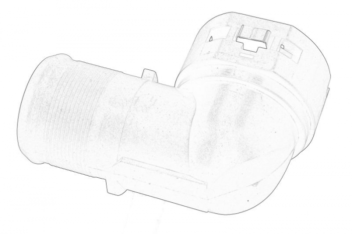 Flansa lichid racire potrivit HYUNDAI ELANTRA V, ELANTRA VI, I20 ACTIVE, I20 I, I30, IONIQ, IX20; KIA VENGA 1.4-Electric 2008-2020 [2]