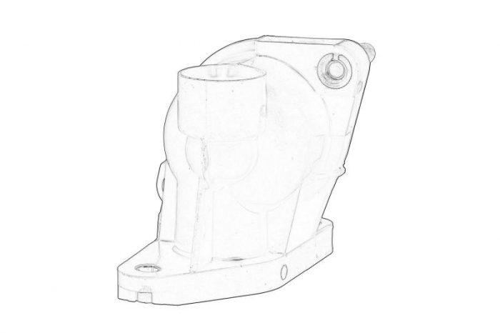 Flansa lichid racire potrivit HYUNDAI I10 I, I10 II, I10 III, I20 I, I20 II 1.2/1.2LPG dupa 2008 [2]