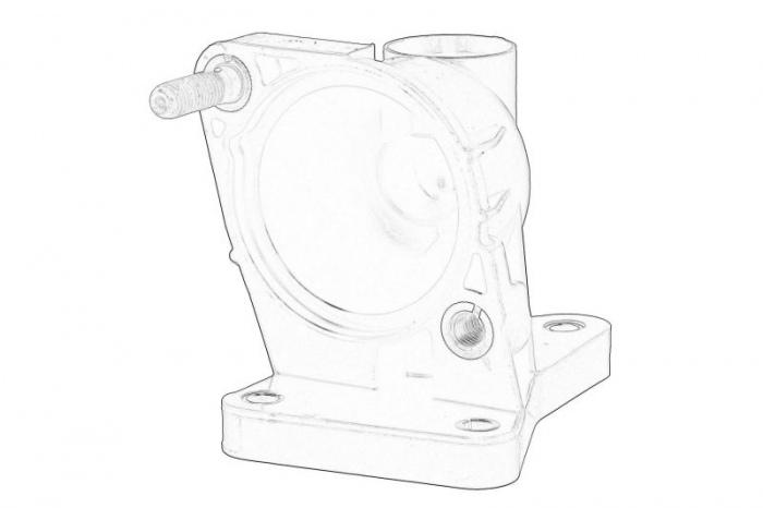 Flansa lichid racire potrivit HYUNDAI I10 I, I10 II, I10 III, I20 I, I20 II 1.2 1.2LPG 09.08-