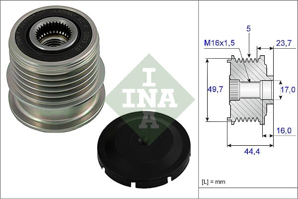 Fulie alternator MERCEDES A (W168), VANEO (414) 1.6-2.1 intre 1998-2005