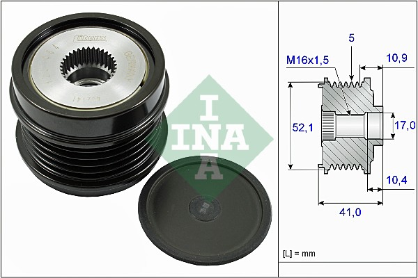 Fulie alternator MERCEDES A (W176), B (W246, W242), C (A205), CLA (C117), CLA SHOOTING BRAKE (X117), GLA (X156) 1.6 2.0 2.0CNG dupa 2011