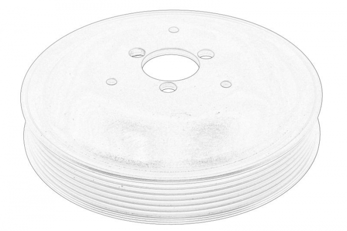 Fulie pompa apa potrivit AUDI A6 C6, Q7 2.4/3.0 2004-2019 [2]