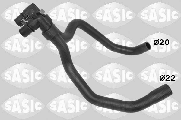 Furtun incalzire (20mm) potrivit CITROEN BERLINGO, BERLINGO MINIVAN; PEUGEOT PARTNER, PARTNER ORIGIN MINIVAN, PARTNER MINIVAN 1.6D 07.05-