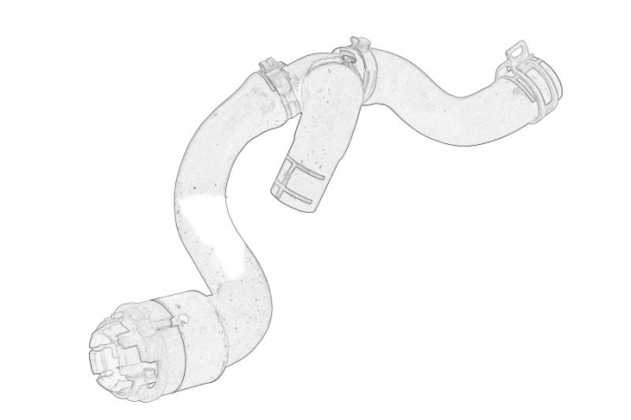 Furtun incalzire potrivit OPEL ASTRA H, ASTRA H GTC, ASTRA H KOMBI 1.7D 03.04-10.10