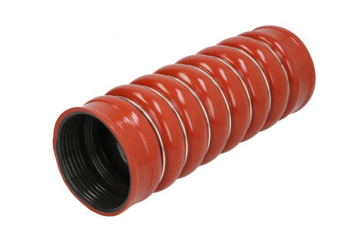 Furtun Intercooler (85mm 91mmx270mm, rosu) potrivit MERCEDES ACTROS MP4   MP5, ANTOS, AROCS, ATEGO 3, CITARO 2, ECONIC 2, INTEGRO (O 550), INTOURO; SETRA 400, 500 471.943-OM936.974 07.11-