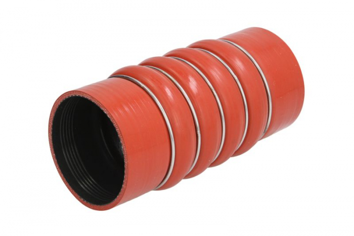 Furtun Intercooler (85mmx198mm, rosu) potrivit MERCEDES ACTROS, ACTROS MP2   MP3, ATEGO, ATEGO 2, AXOR 2, CITARO (O 530), ECONIC, NG, OH, TOURO (O 500), UNIMOG M180.952-OM926.996 01.55-