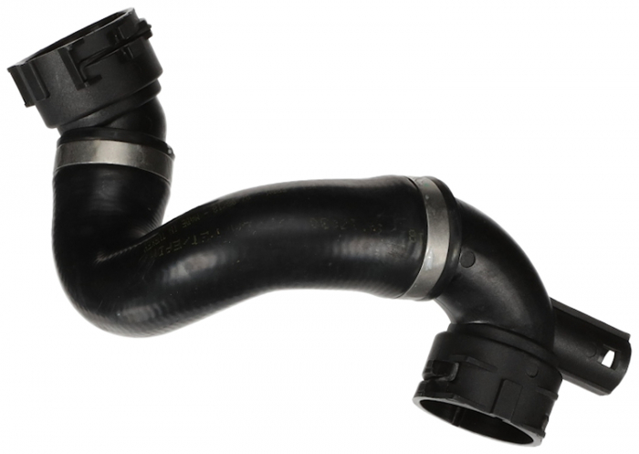 Furtun Intercooler Dreapta (Inferior, diametru 46mm, lungime 343mm, negru) potrivit BMW 1 (E82), 1 (E87), 3 (E90), 3 (E91), 3 (E92) 2.0 2.5 3.0 12.04-10.13