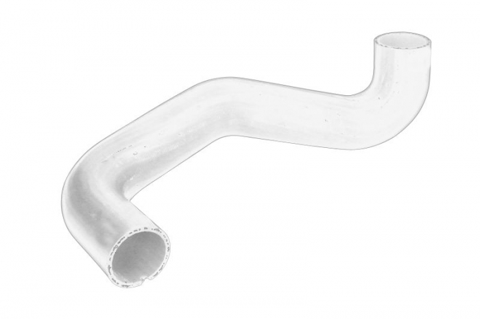 Furtun Intercooler Stanga (Partea evacuarii, diametru 52 58mm, lungime 600mm, negru) potrivit IVECO potrivit IVECO DAILY III 2.3D 2.8D 3.0D 05.99-07.07