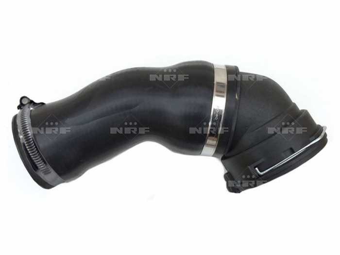 Furtun intercooler stanga (superior, diametru 64mm, lungime 230mm, negru) potrivit bmw seria 5 (e60), 5 (e61), 6 (e63), 6 (e64) 2.5d 3.0d 09.02-12.10