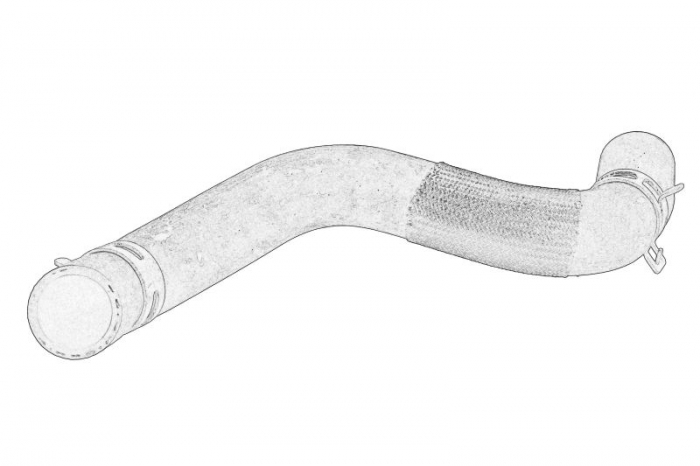 Furtun radiator inferior potrivit HYUNDAI I40 I CW 1.7D 07.11-05.19