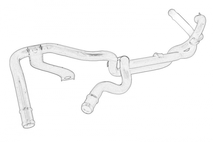 Furtun radiator potrivit AUDI A1, A3; SEAT ALTEA, ALTEA XL, IBIZA IV, IBIZA IV SC, IBIZA IV ST, LEON, TOLEDO IV; SKODA FABIA II, OCTAVIA II, RAPID, ROOMSTER, SUPERB II 1.6D 02.09-12.19