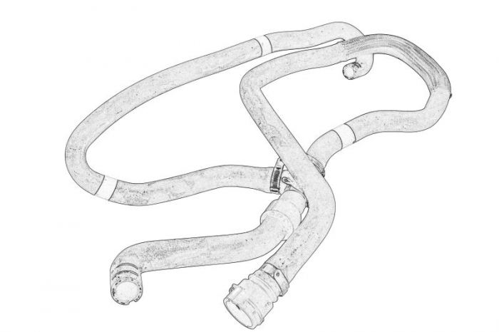 Furtun radiator potrivit CITROEN JUMPER II; PEUGEOT BOXER 2.2D 04.06-