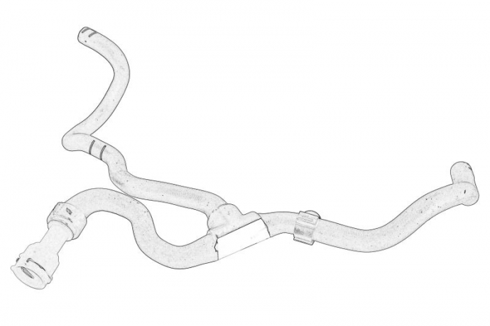 Furtun radiator potrivit OPEL ASTRA J 1.4 06.12-