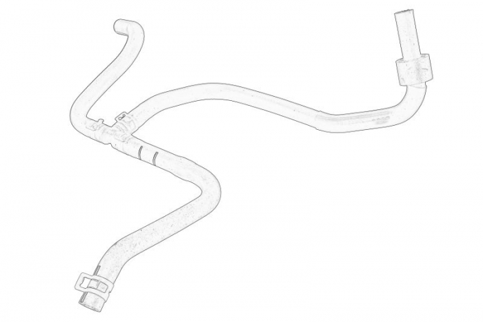 Furtun radiator potrivit SEAT ALHAMBRA; VW BORA, BORA I, GOLF IV, SHARAN 1.9D 09.95-03.10