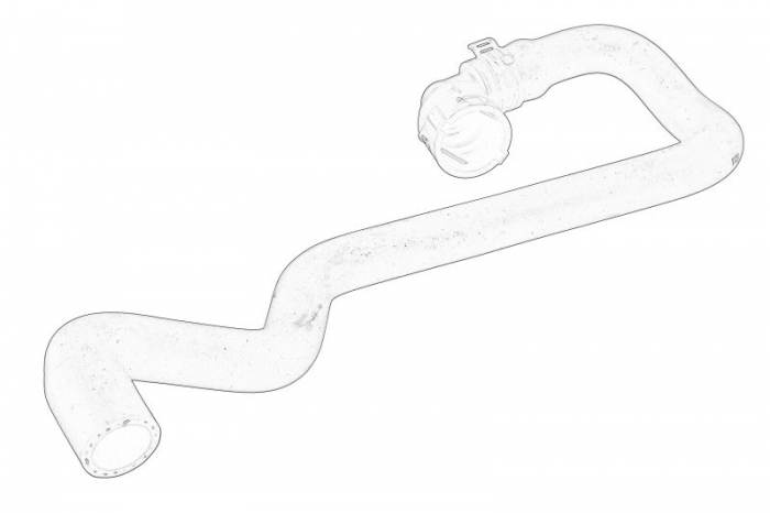 Furtun radiator potrivit SEAT ALHAMBRA; VW SHARAN 1.9D 03.00-03.10