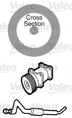 Garnitura conducta lichid racire potrivita CHEVROLET ASTRA, CELTA, CORSA; OPEL ASTRA F, ASTRA F/KOMBI, ASTRA G, ASTRA G CLASSIC, ASTRA G/KOMBI, ASTRA H dupa 1988 (pret pt 20 buc., 13, 8x20, 64x3, 42mm [2]