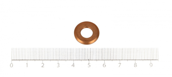 Garnitura injector pret pt 1 buc potrivit ALFA ROMEO 147, GIULIETTA/HATCHBACK; JEEP COMPASS 1.9D-3.0D dupa 2000 - (diametru interior 7,3mm, diametru exterior 16mm, grosime 2mm) [2]