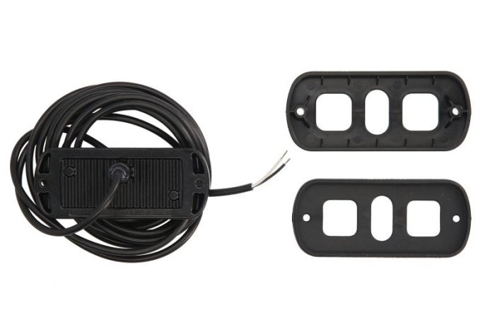 Girofar (albastru, 12/24V, LED, LED, 21W, montare rigidă, 2-puncte montare, numar programe: 1, direcțional; pentru montare pe suprafete verticale; fără sincronizare; fir 3m) [2]