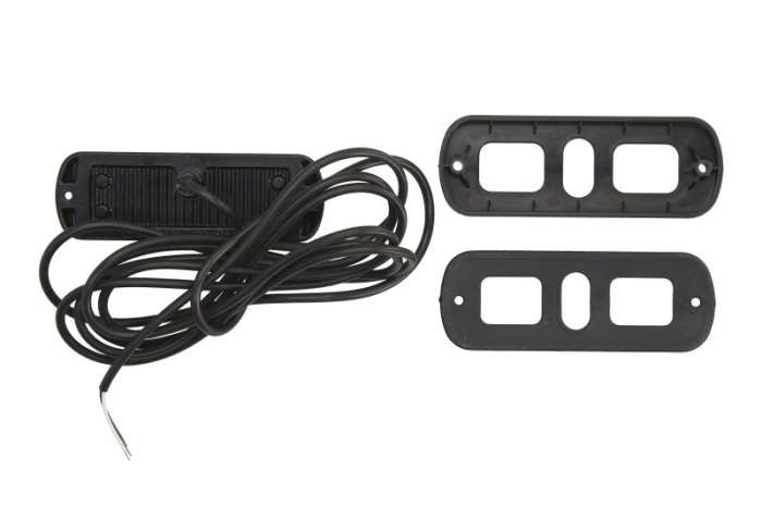 Girofar (portocaliu, 12/24V, LED, 21W, montare rigidă, 2-puncte montare, numar programe: 1, direcțional; pentru montare pe suprafete verticale; fără sincronizare; fir 3m) [2]