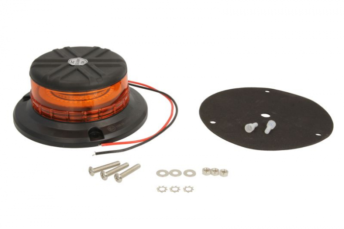 Girofar (portocaliu, 12 24V, LED, 3-puncte fixare, numar programe: 3)