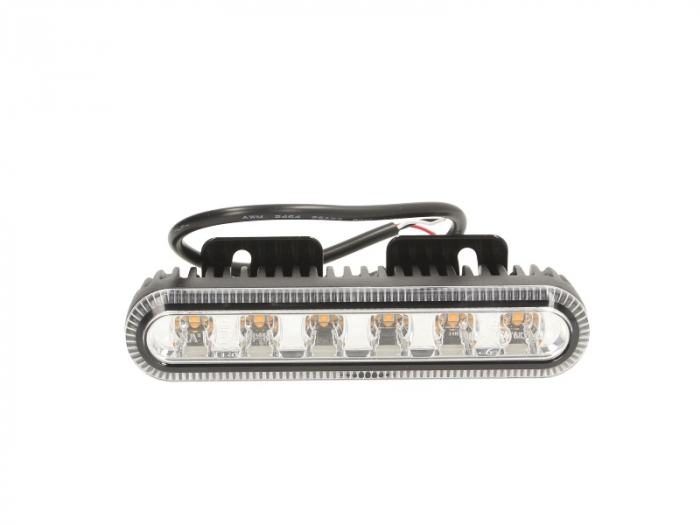 Girofar (portocaliu, 12 24V, LED, LED, 12W, fixare orizontala, directionala; pentru montaj pe suprafete verticale)