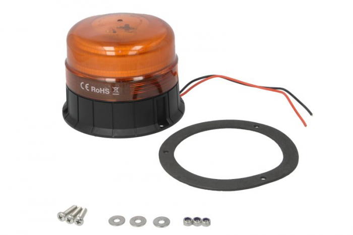 Girofar (portocaliu, 12 24V, LED, LED, 19W, 3-punct fixare fixare cu surub, numar programe: 1)