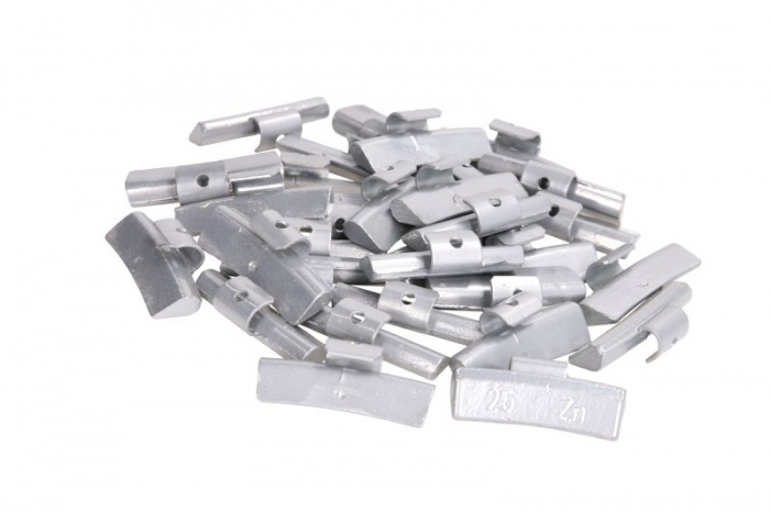 Greutate vulcanizare, galvanizat, 25g, pentru jantele din ALUMINIU; zinc (pret pt: 100buc) [1]