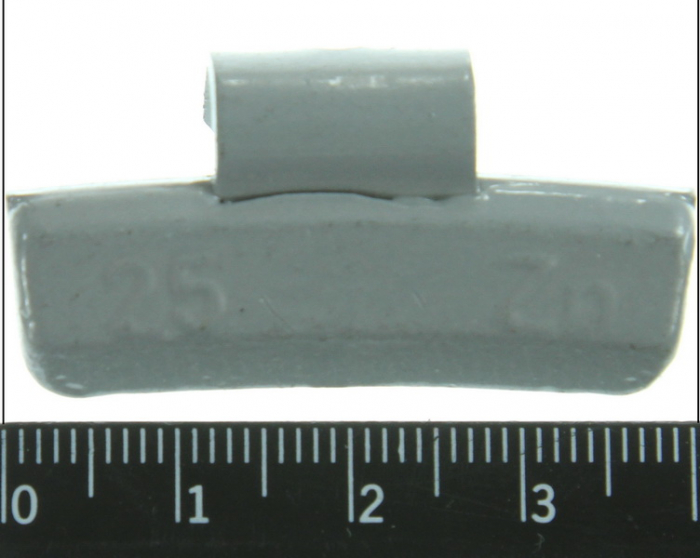 Greutate vulcanizare, galvanizat, 25g, pentru jantele din ALUMINIU; zinc (pret pt: 100buc) [2]