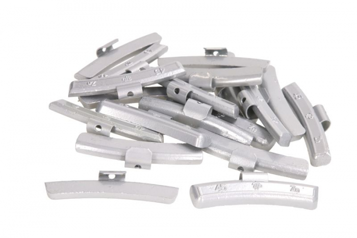 Greutate vulcanizare, galvanizat, 45g, pentru jantele din ALUMINIU; zinc (pret pt: 100buc)