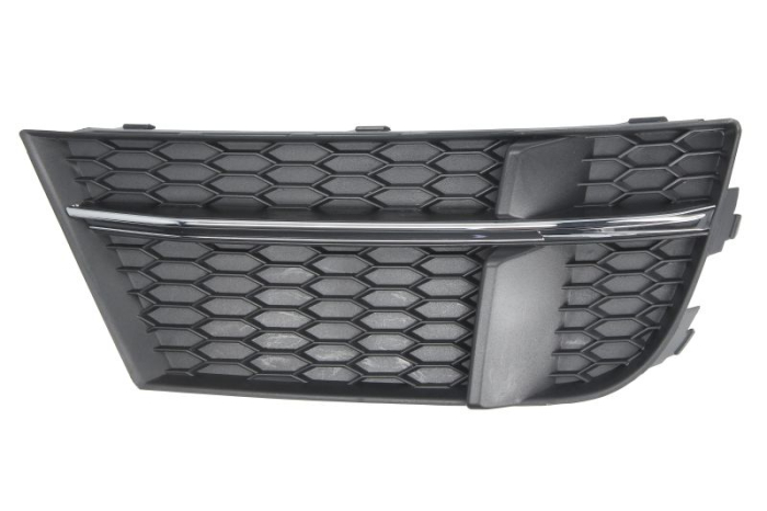 Grila bara Dreapta S-LINE, plastic, crom negru potrivit AUDI A3 04.12-10.20 Sedan 06.16-05.20