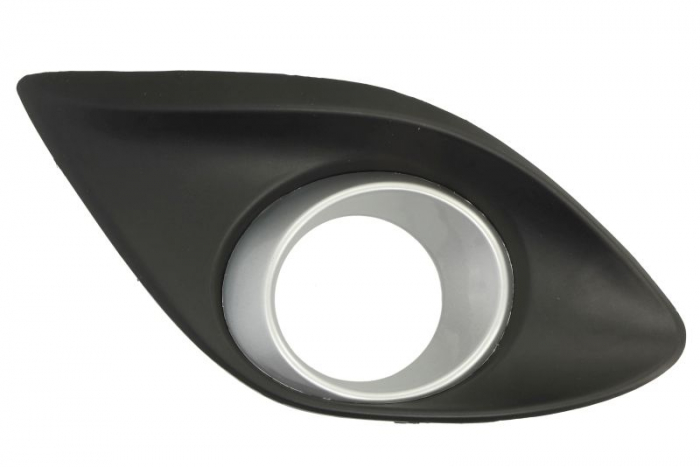 Grila bara fata dreapta cu locas proiector plastic, gri negru potrivit mazda 2007-2015