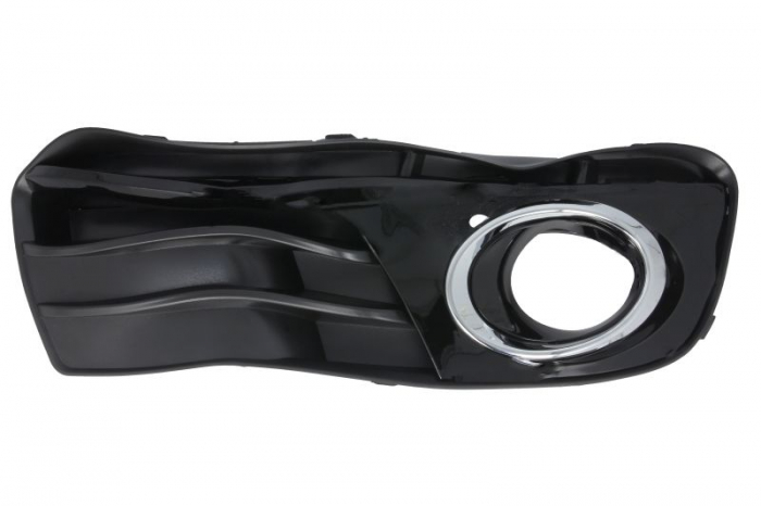 Grila bara fata Dreapta (cu orificii pentru lampa ceata, plastic, crom/negru) potrivit AUDI Q5 10.08-05.17 11.08-06.12 [3]