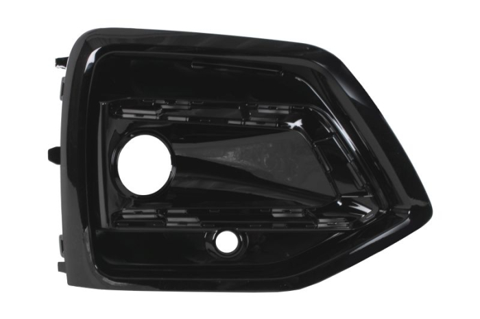 Grila bara Fata Dreapta cu orificii proiector ceata, cu orificii senzori parcare, negru lucios potrivit AUDI Q5 06.16- 01.17-10.20