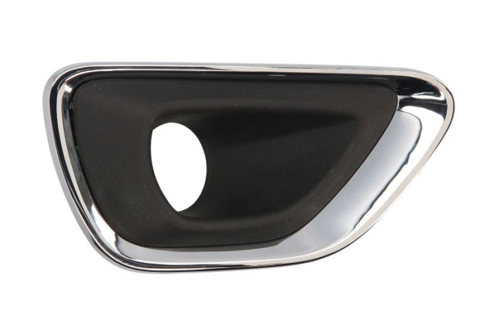 Grila bara Fata Dreapta cu orificii proiector ceata, plastic, crom negru potrivit JEEP GRAND CHEROKEE IV 07.13- 01.13-10.16